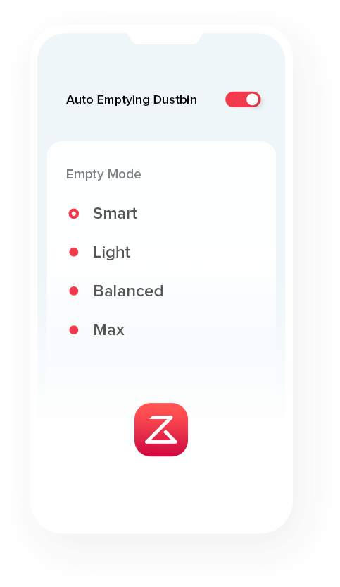 Utilisez la fonction intelligente de recueil de la poussière dans l’application Roborock Utilisez la fonction intelligente de recueil de la poussière dans l’application Roborock
