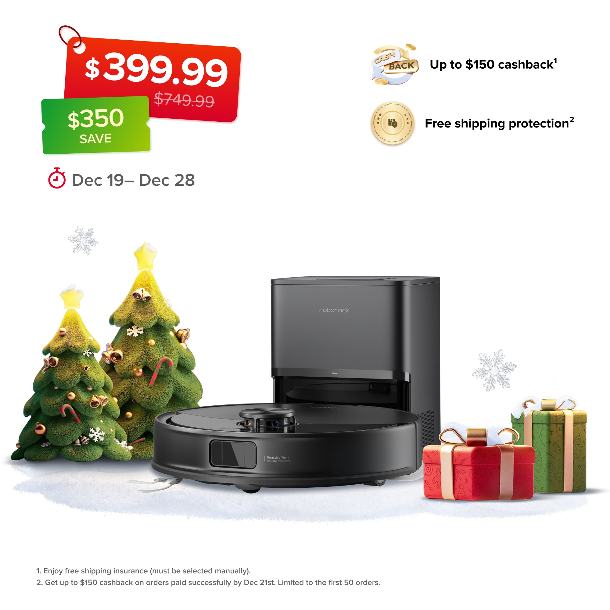 Roborock Q10 S5+ Robot Vacuum and Mop with Auto-Empty Dock