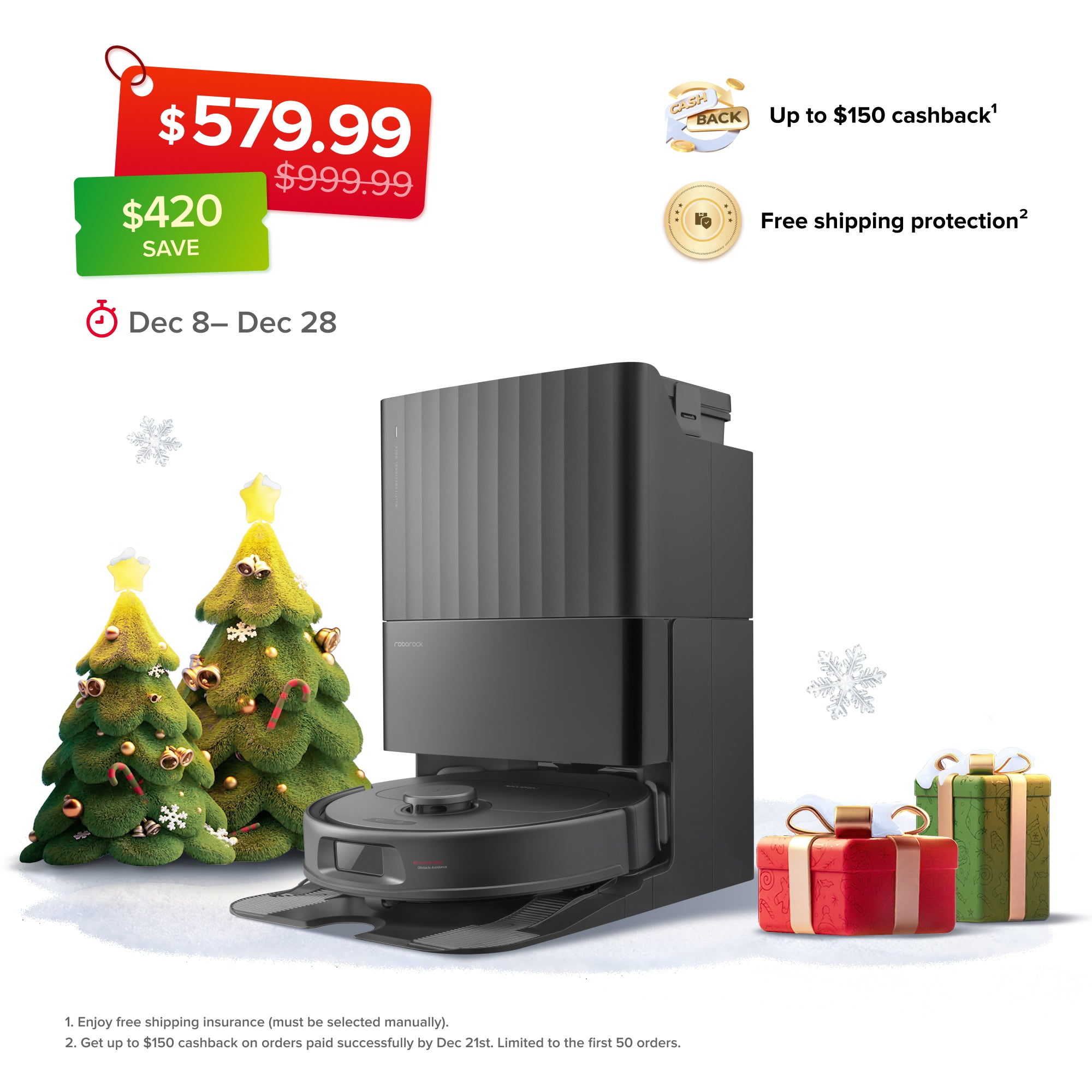 Roborock Qrevo S Robot Vacuum with Multifunctional Dock