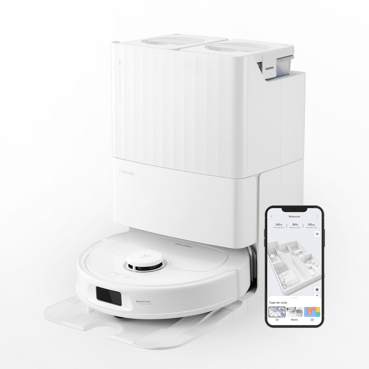 お値下げᕦ(ò_óˇ)ᕤ⭐︎roborock qrevo c qrrc52-04 Roborock Qrevo Pro Robot Vacuum with Multifunctional Dock 2.0