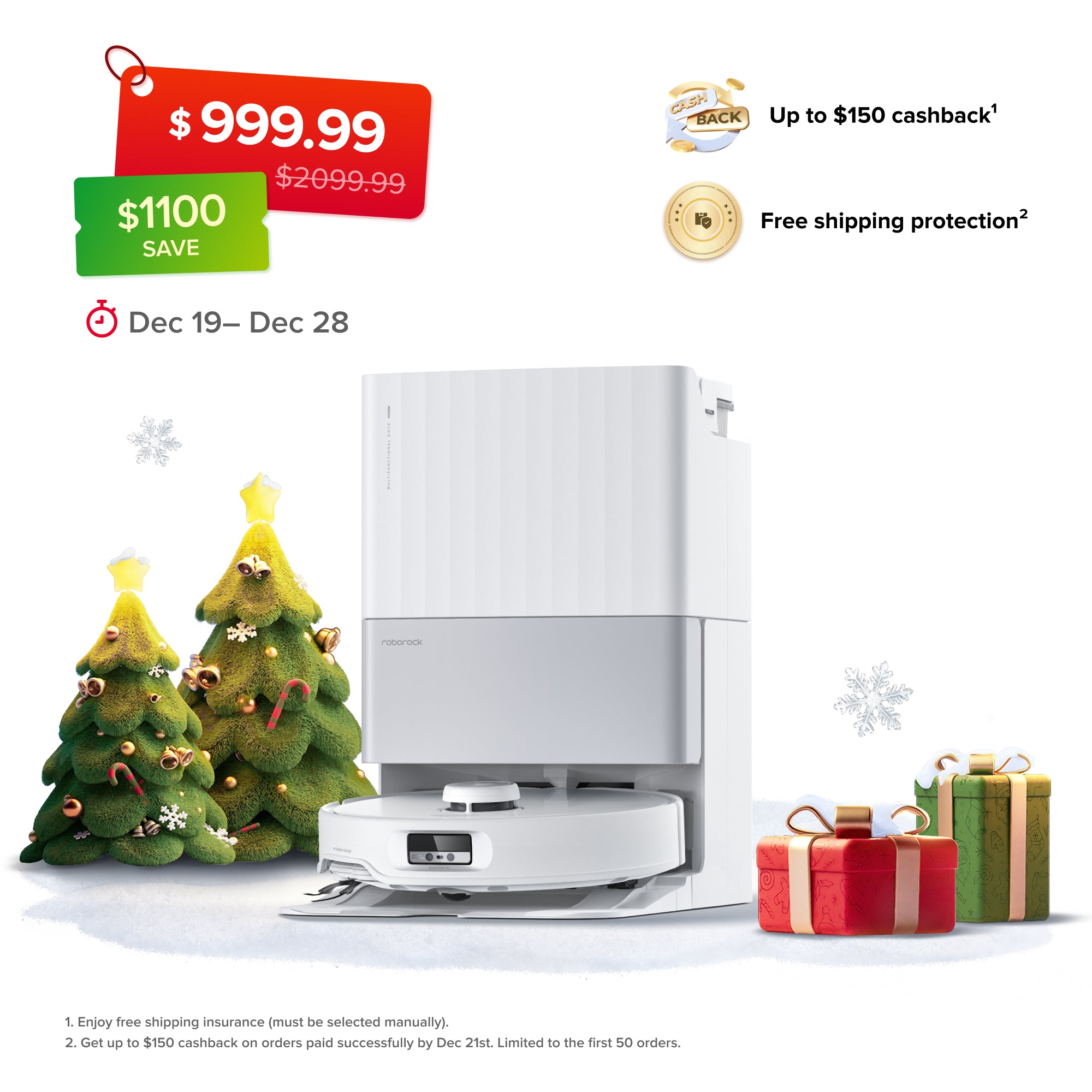 Roborock Qrevo Edge Robot Vacuum with Multifunctional Dock 3.0