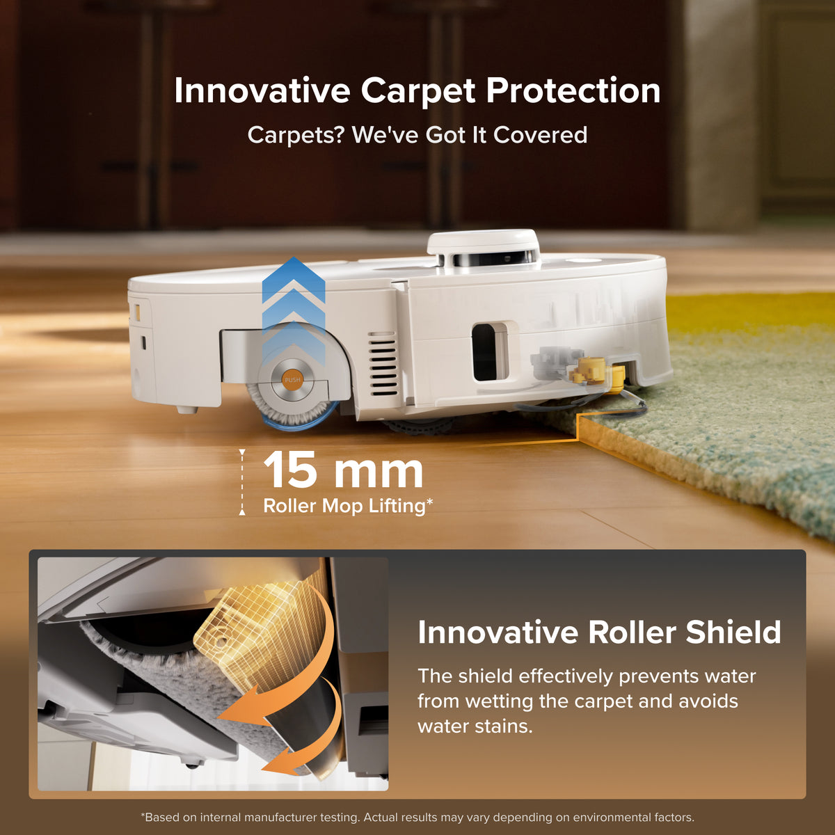 Roborock Qrevo Curv 2 Flow Roller Mop Robot Vacuum With