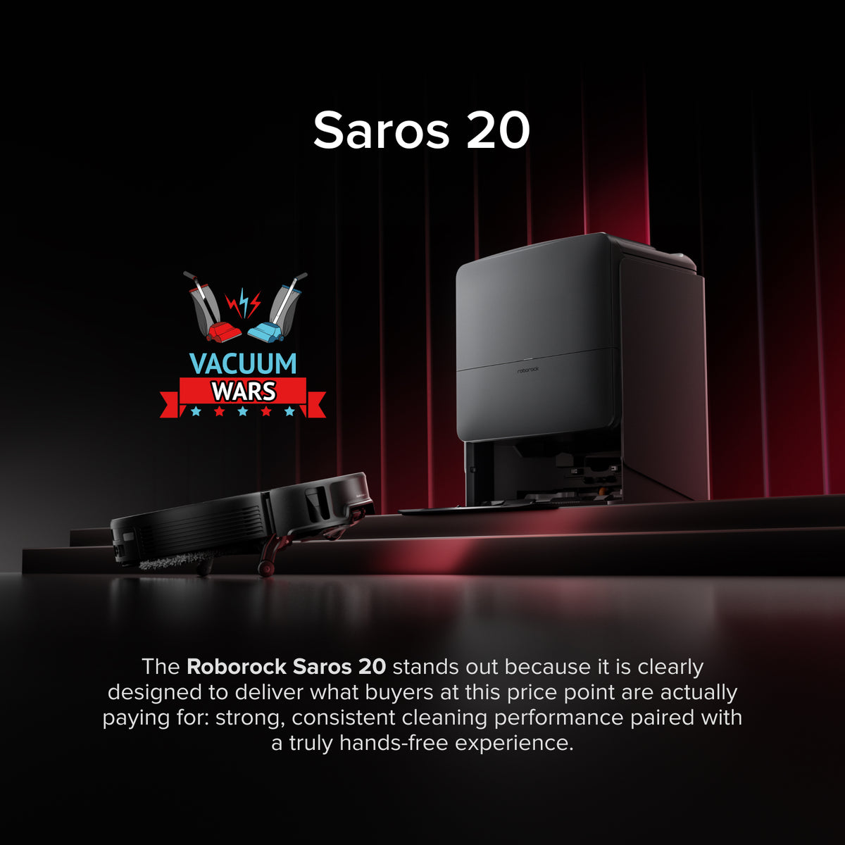 Roborock Saros 20 – AdaptiLift™ Chassis 3.0 for Smooth Threshold
