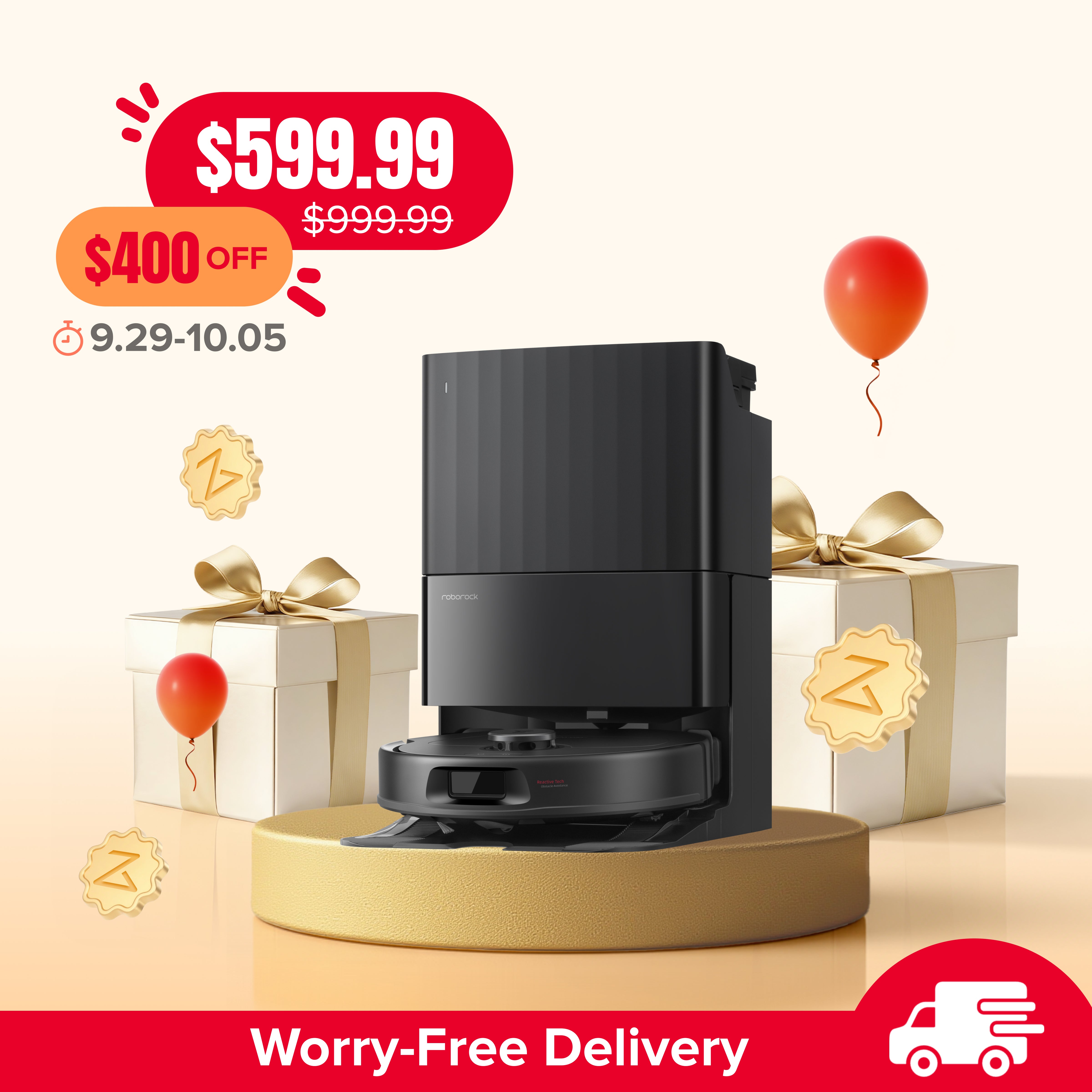 Roborock QV 35A Robot Vacuum with Multifunctional Dock