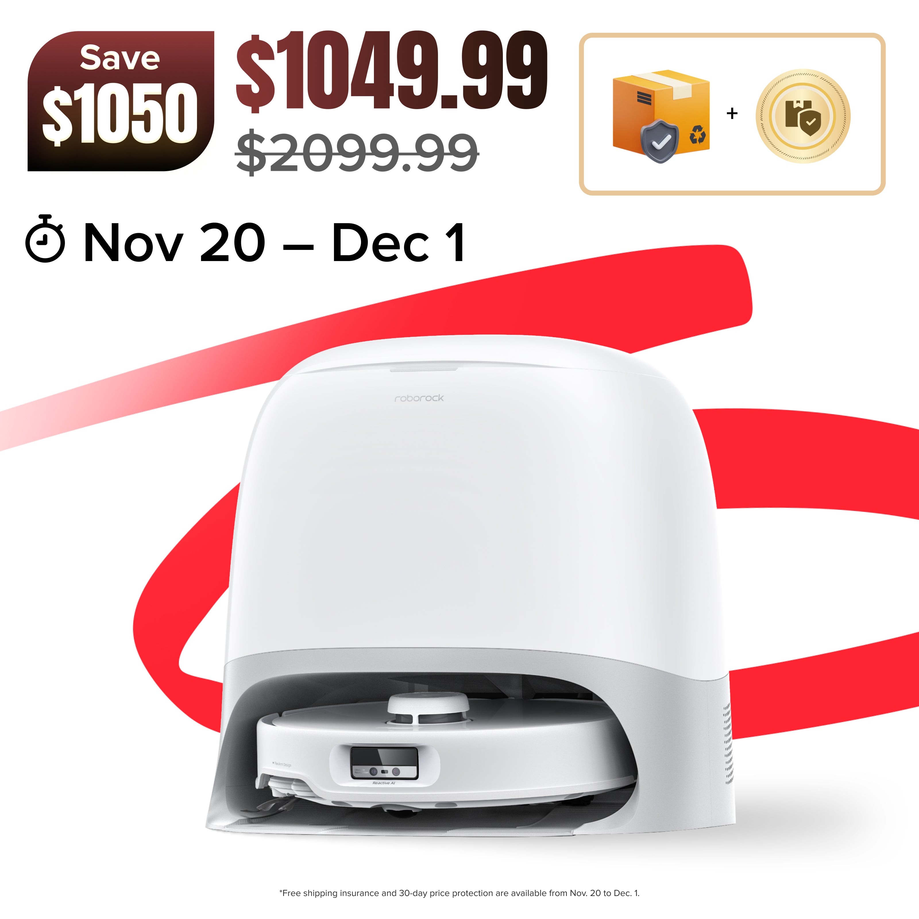 Roborock Qrevo Curv Robot Vacuum with Multifunctional Dock 3.0