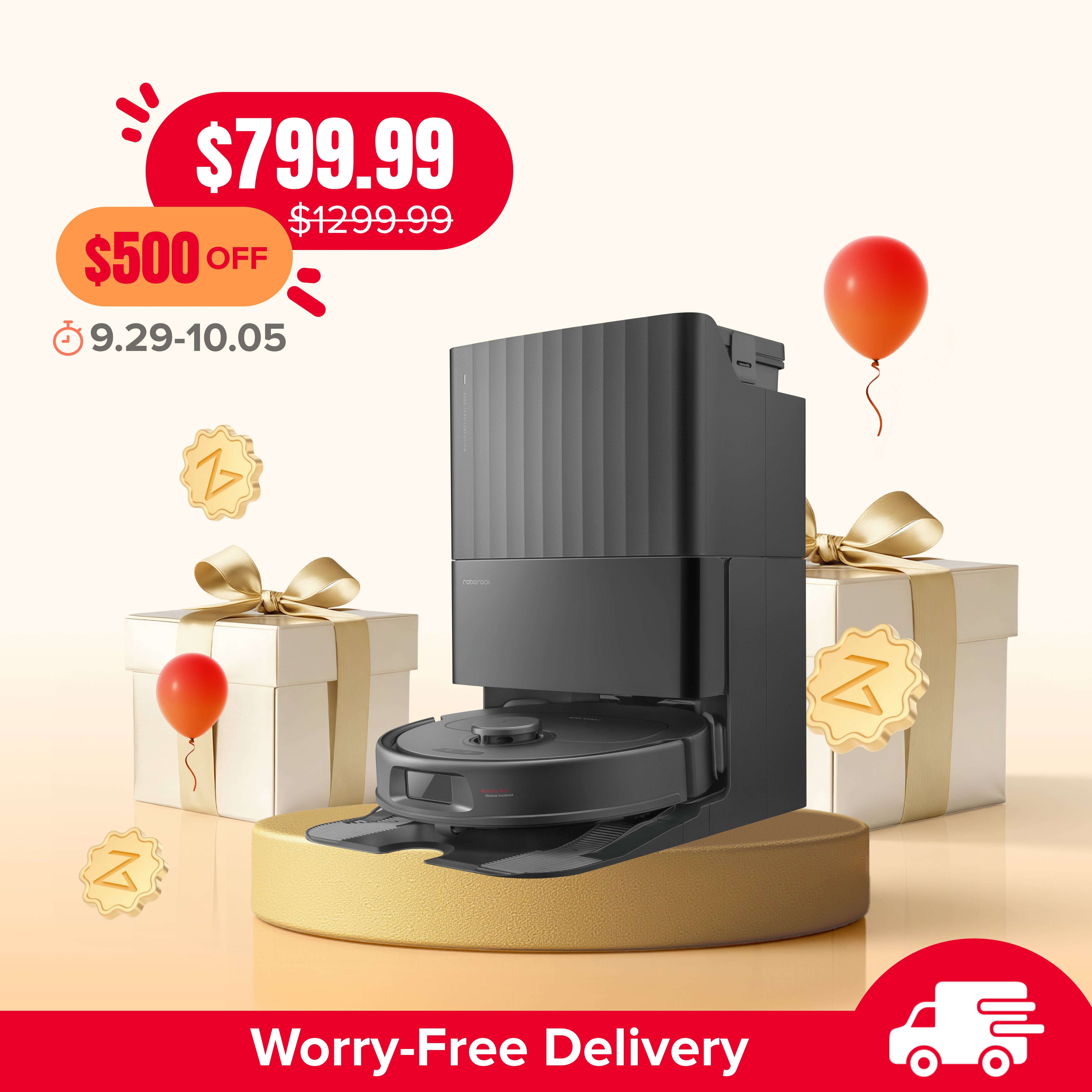 Roborock Qrevo S Robot Vacuum with Multifunctional Dock