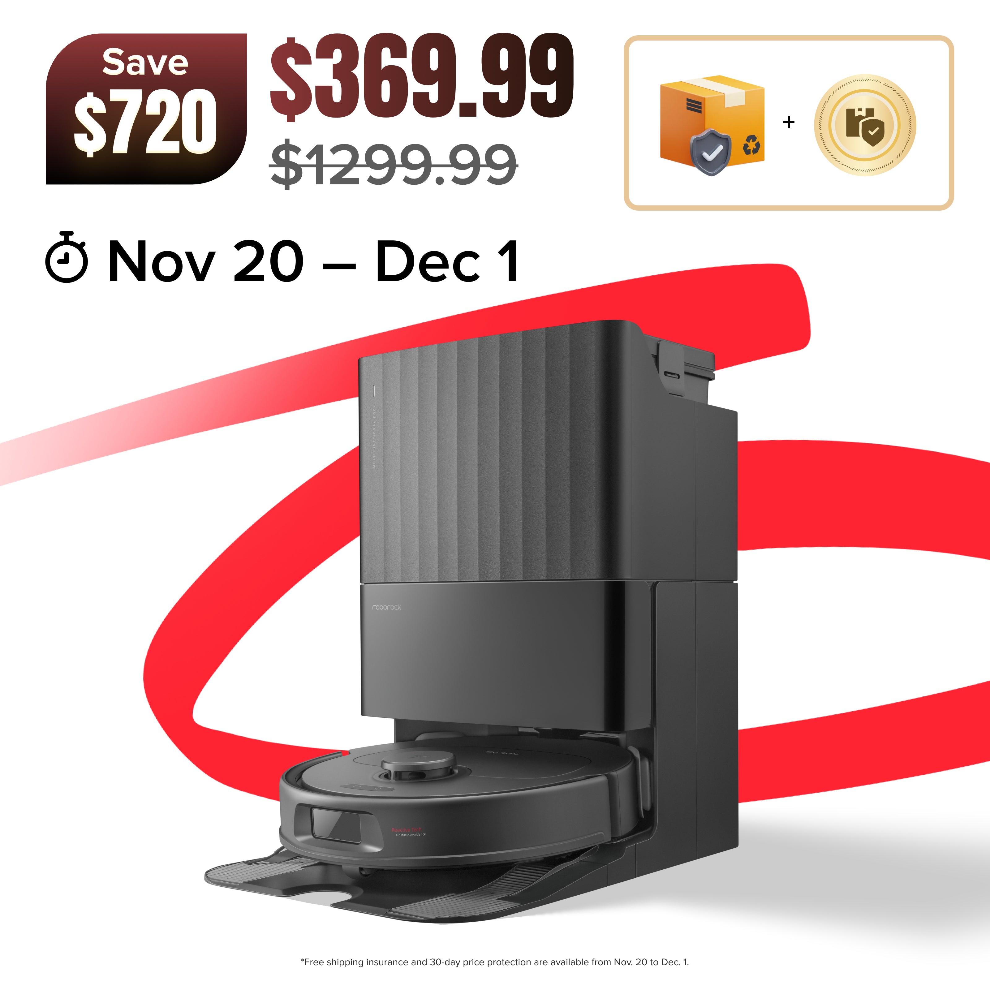 Roborock Qrevo S Robot Vacuum with Multifunctional Dock