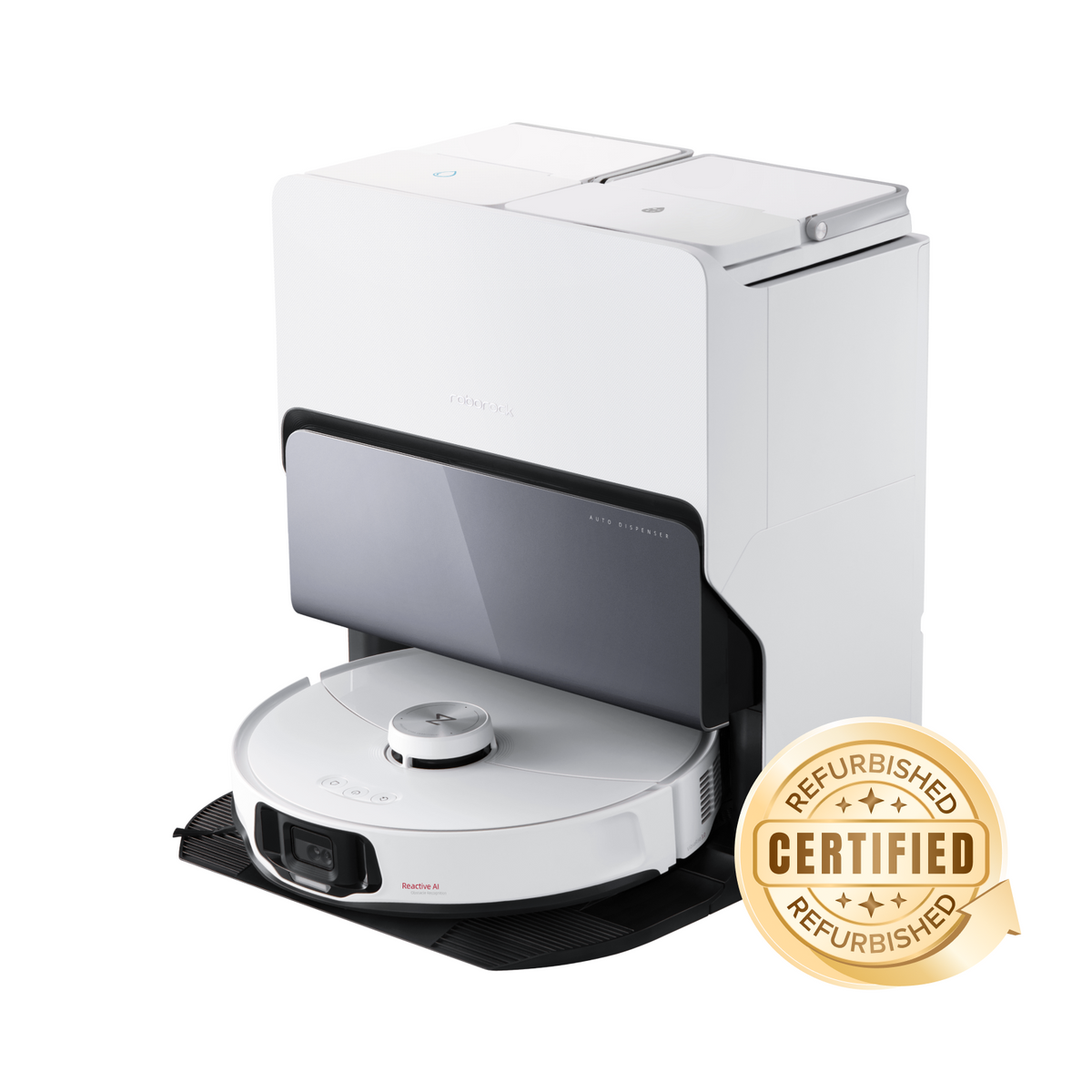 Certified Refurbished 90% New】Roborock S8 MaxV Ultra with 8-in-1