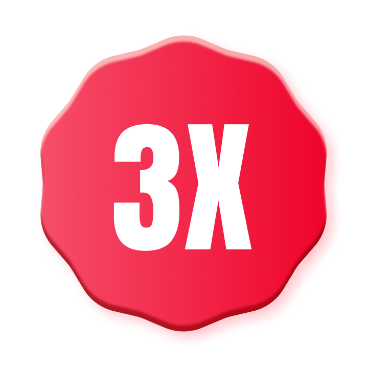 3 × Points
