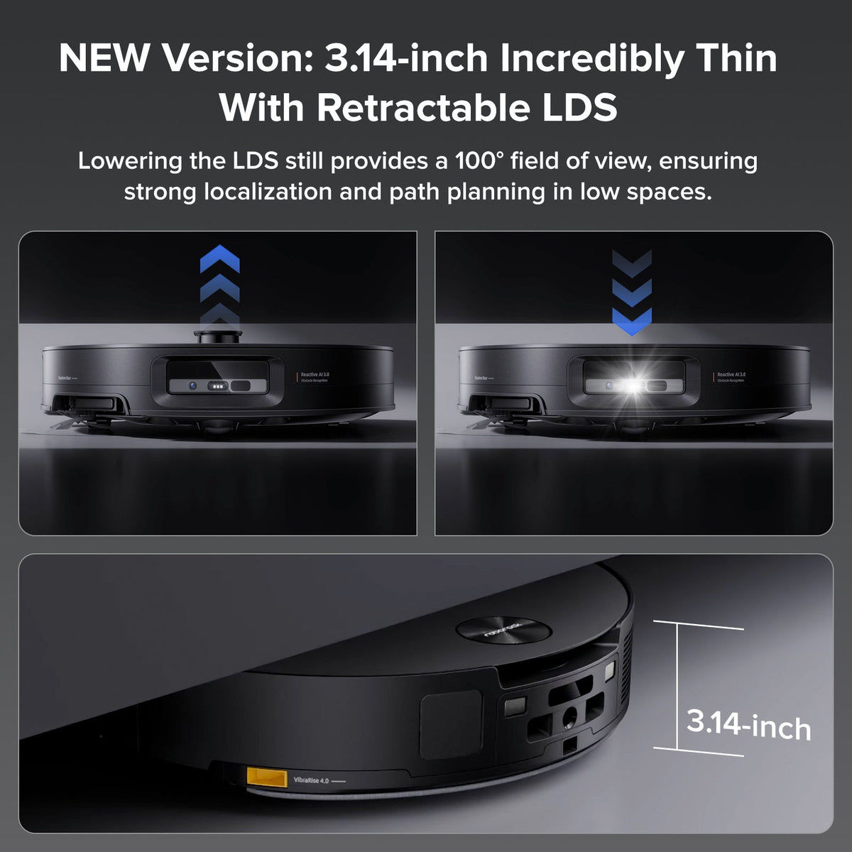 Roborock Saros 10 Robot Vacuum with Dual Anti-tangle System